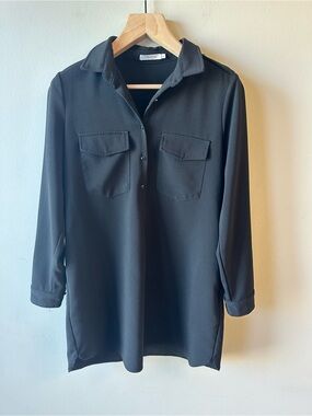FRNCH Black Long Sleeve Shirt Tunic